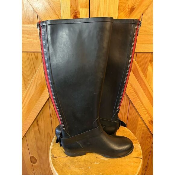 Steve Madden Tsunamii Rain Boots Black Size 6 - Picture 6 of 11